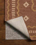 Brown Desert Motif Modern Rug Hand Tufted Carpet