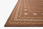 Brown Desert Motif Modern Rug Hand Tufted Carpet