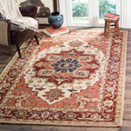 Vintage Serapi Inspired Wool Hand Tufted Carpet