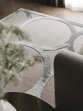 Halo Grid Designer Silk Rug Hand Tufted Carpets