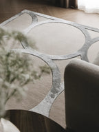 Halo Grid Designer Silk Rug Hand Tufted Carpets