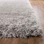 Super Soft Grey Shaggy Carpets & Rugs