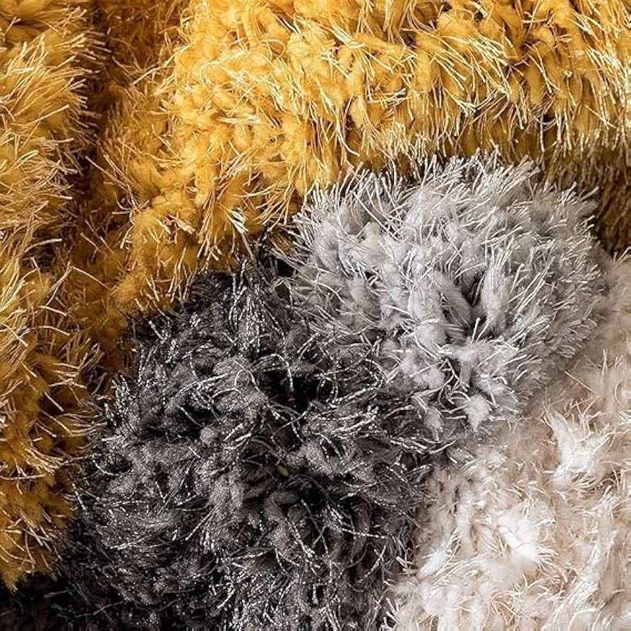 Geometric Harmony Luxury Shaggy Carpet & Rugs