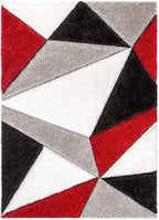 Apex Geometric Shaggy Rugs Carpets