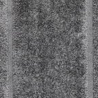 Layered Border Charcoal Concentric Rectangle Plush Shaggy Carpets & Rugs