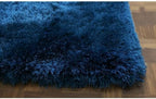 Azure Cloud Deep Blue Plush Shaggy Carpets & Rugs