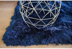 Azure Cloud Deep Blue Plush Shaggy Carpets & Rugs
