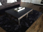 Luxe Black Cloud Obsidian Plush Shaggy Carpets & Rugs