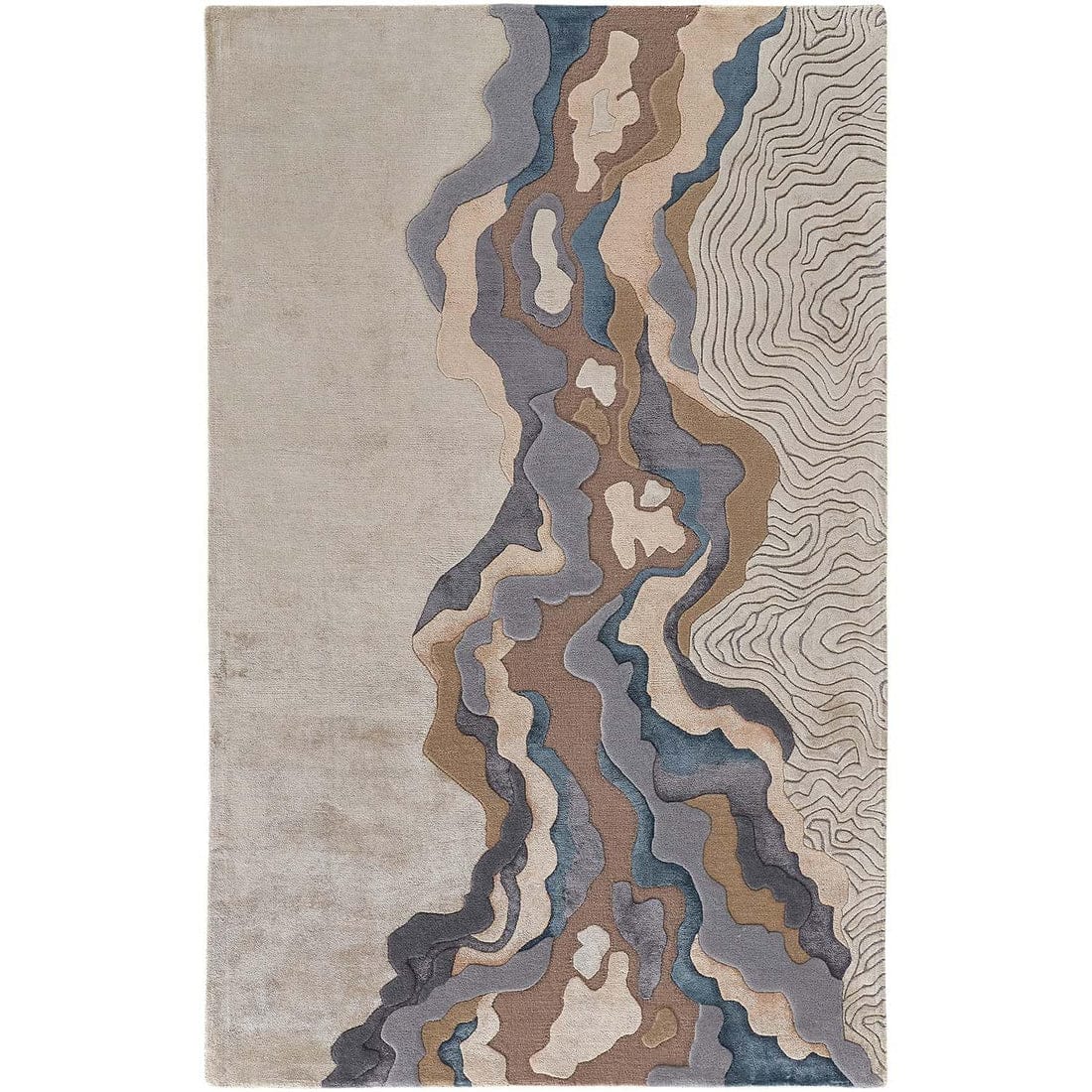 Aura Ivory Hand Tufted Carpet & Rugs