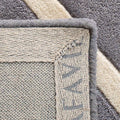 Urban Edge Hand Tufted Wool Carpet – Grey & Ivory-8x10