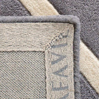 Urban Edge Hand Tufted Wool Carpet – Grey & Ivory-8x10