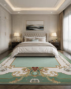 Traditional Classical Seafoam Green Hand Tufted Carpets & Rugs