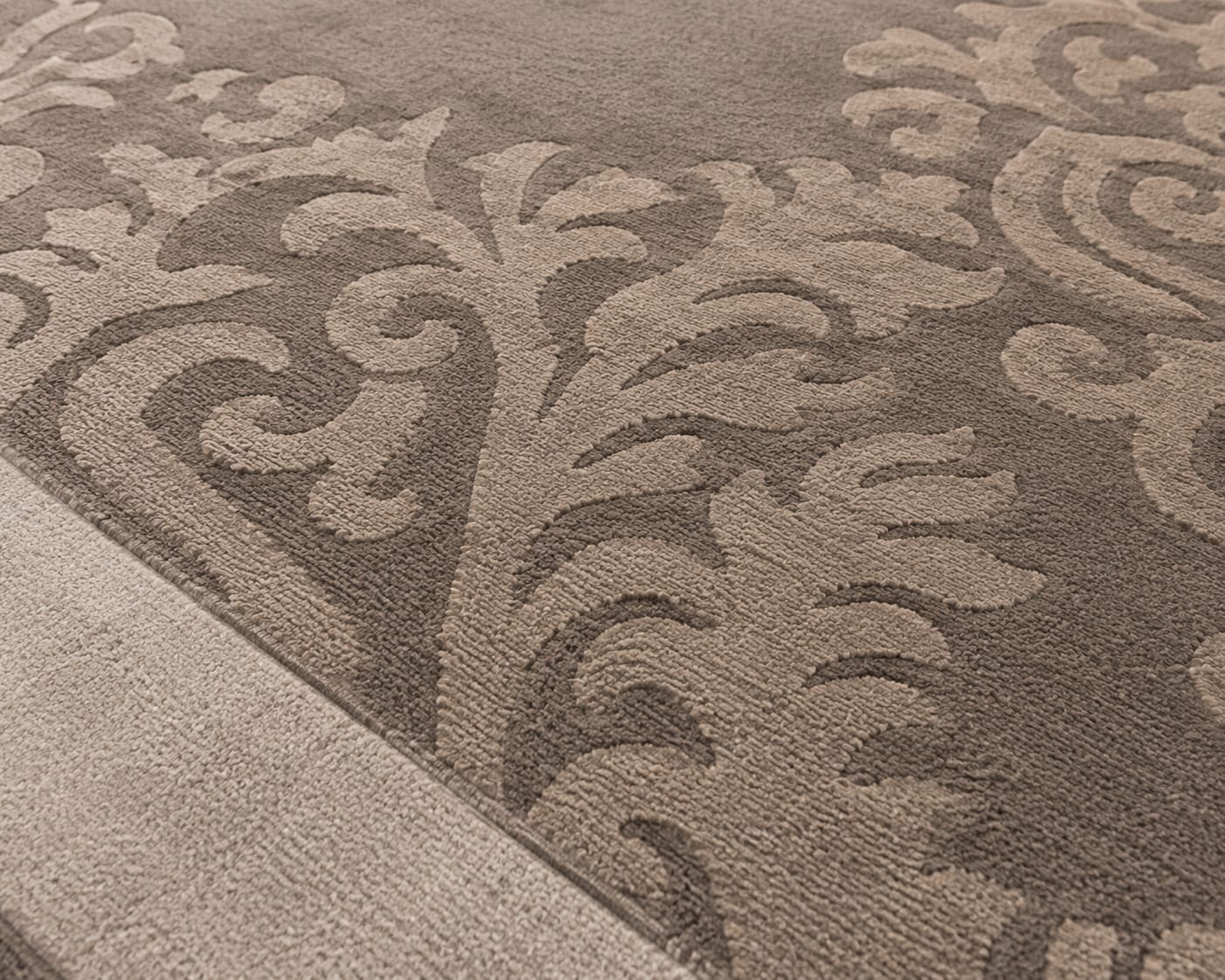 Brown & Beige Hand Tufted Carpets & Rugs