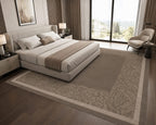 Brown & Beige Hand Tufted Carpets & Rugs