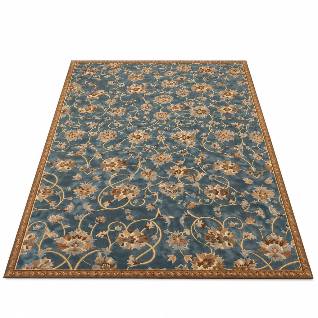 Floral Scrollwork Pattern Hand Tufted Carpets & Rugs