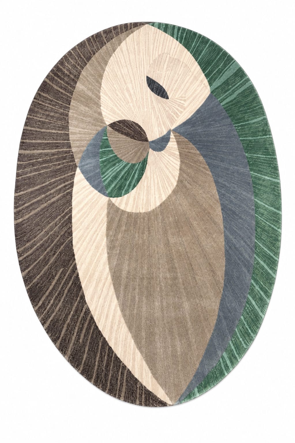 Modern Abstract Oval Hand Tufted Carpets & Rugs