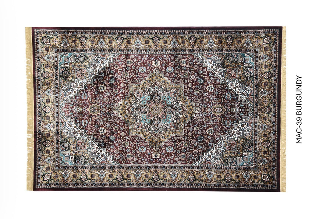 Floral borders in ivory Persian Medallion Carpets & Rugs