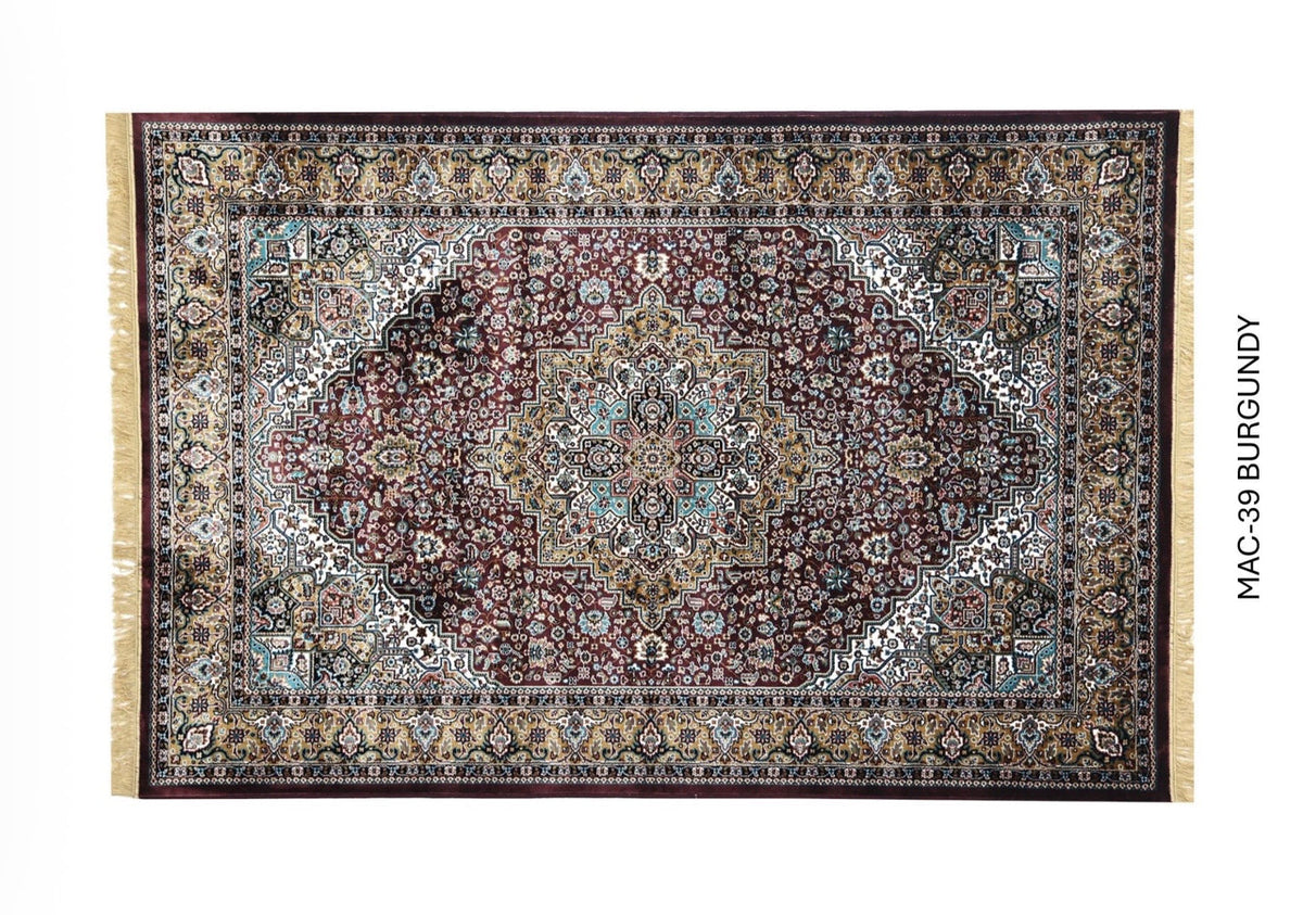 Floral borders in ivory Persian Medallion Carpets & Rugs