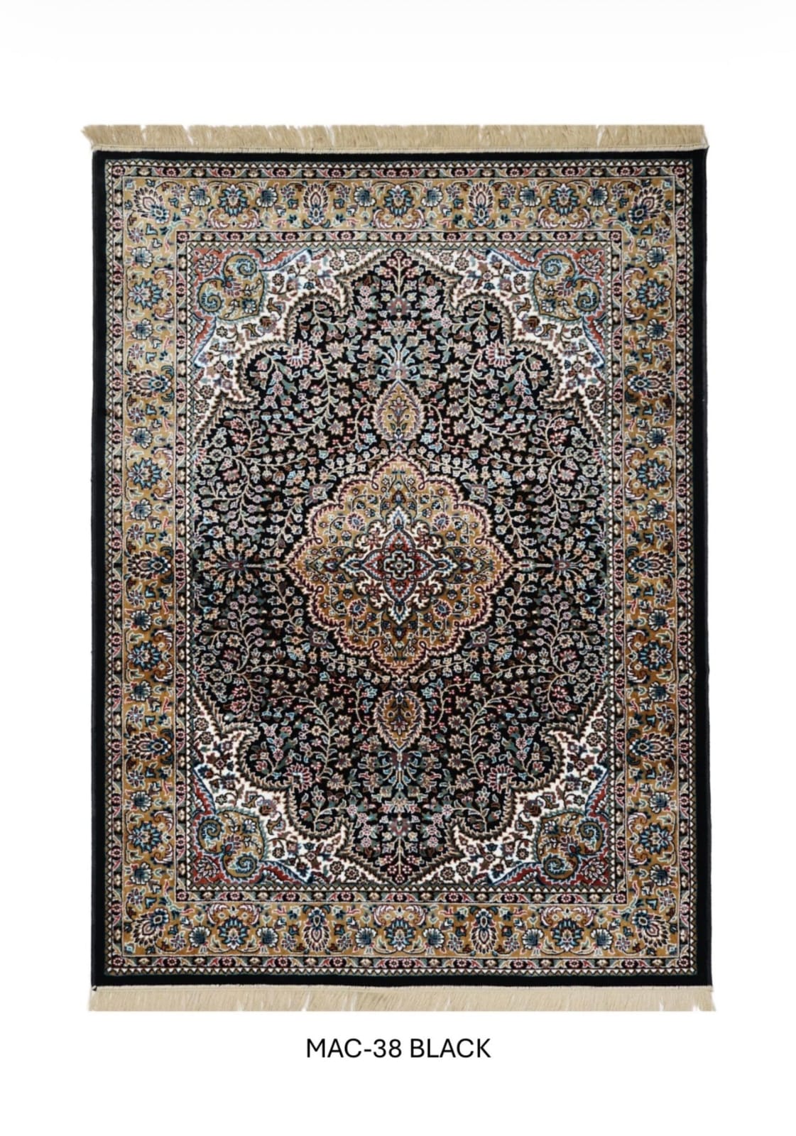 MAC-38 Black – Persian Medallion Rug