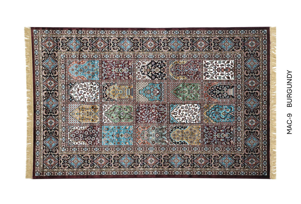 Burgundy – Persian Panel Garden Carpets & Rugs