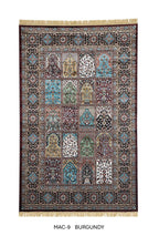 Burgundy – Persian Panel Garden Carpets & Rugs