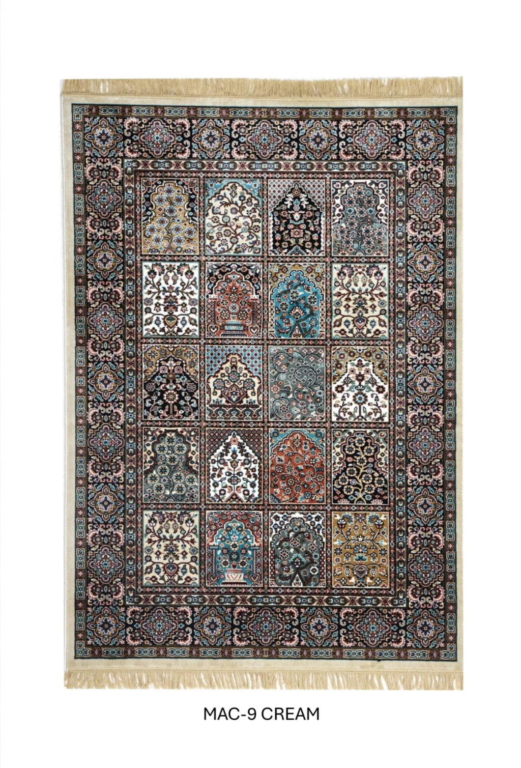 Burgundy – Persian Panel Garden Carpets & Rugs