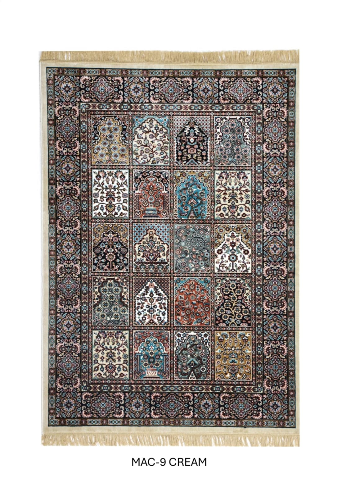 Burgundy – Persian Panel Garden Carpets & Rugs