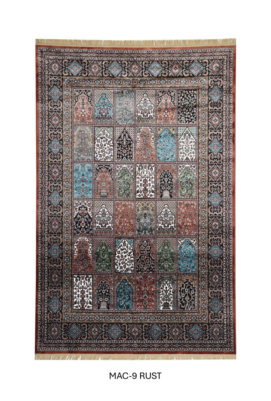 Cream – Persian Panel Garden Carpets & Rugs