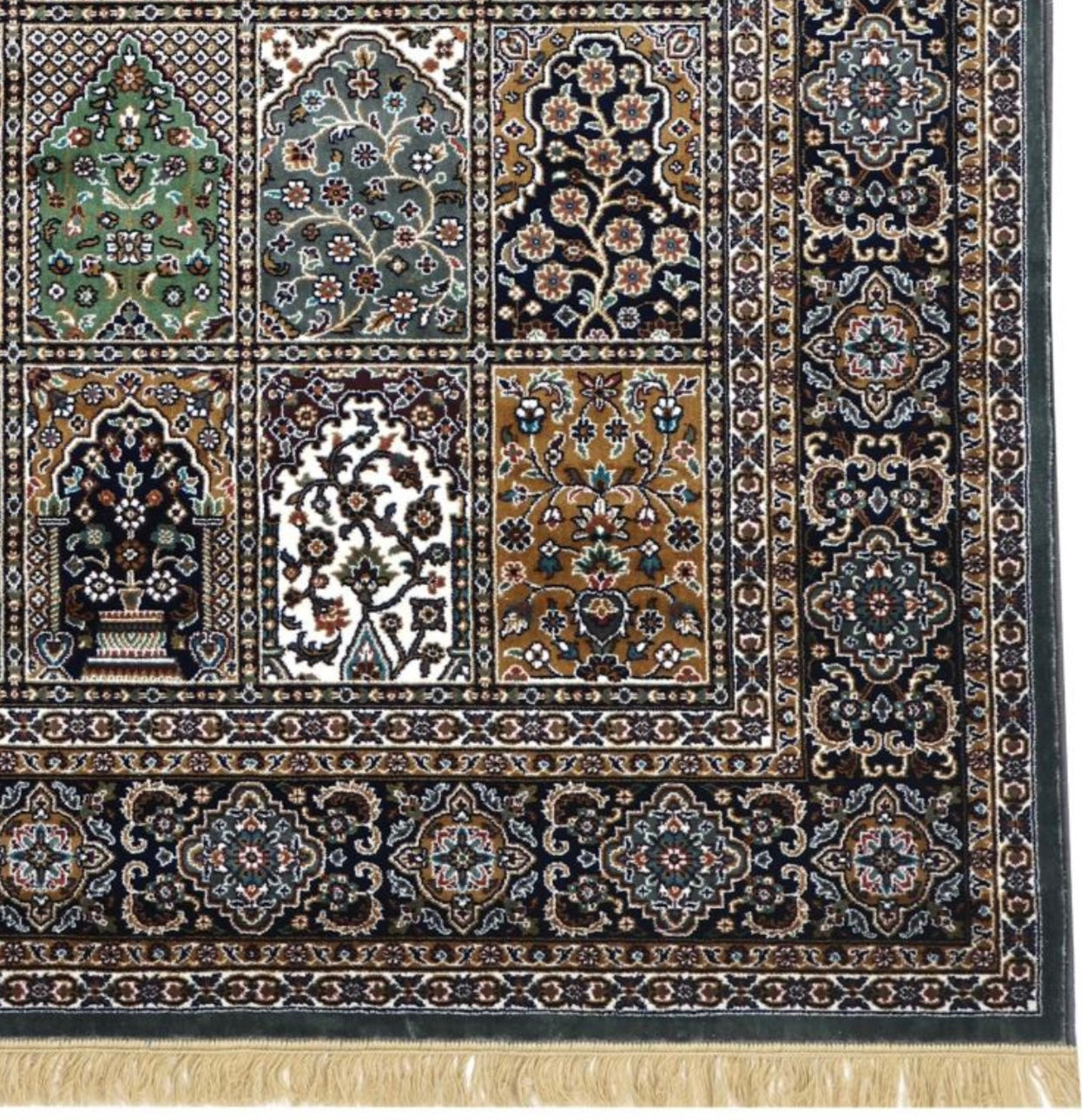 Grey – Persian Panel Garden Rug