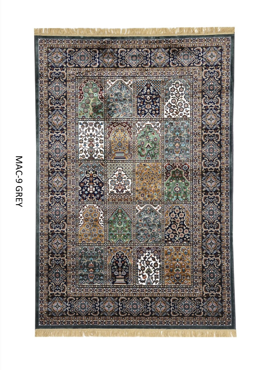 Grey – Persian Panel Garden Rug