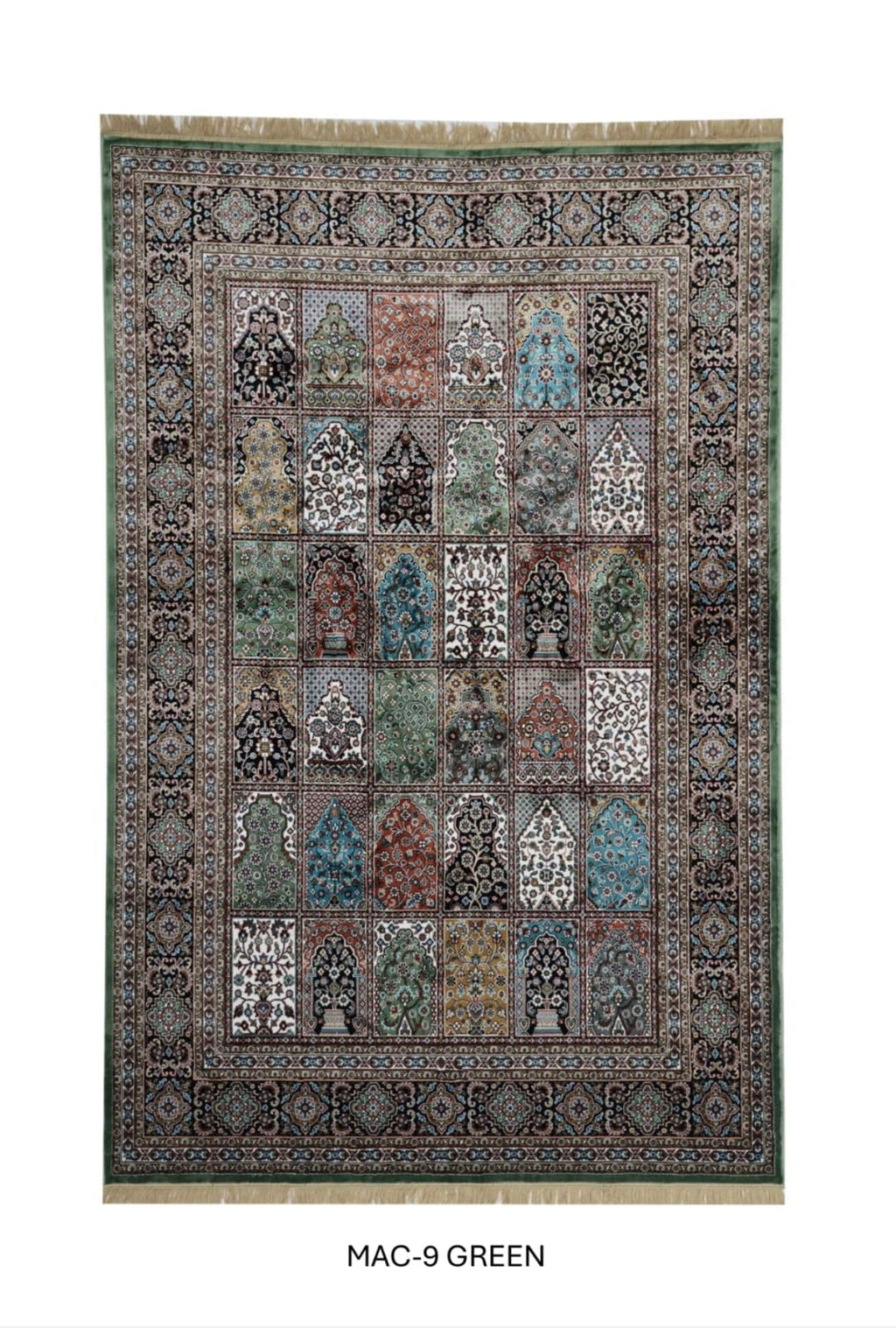 Green Persian Carpet & Rugs