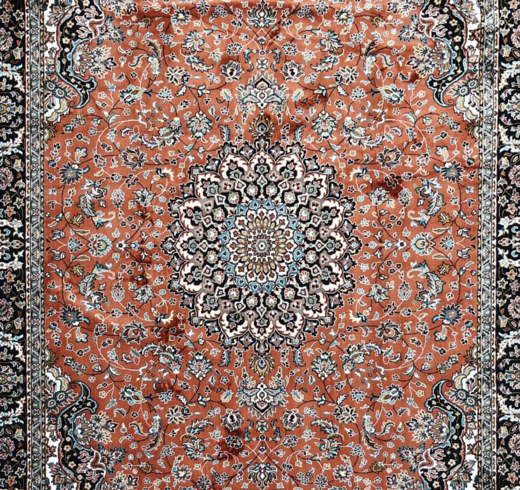 Rust Orange Traditional Persian Carpet & Rugs