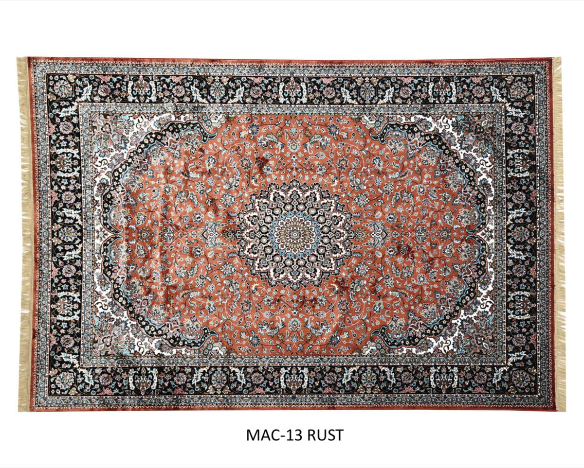 Rust Orange Traditional Persian Carpet & Rugs