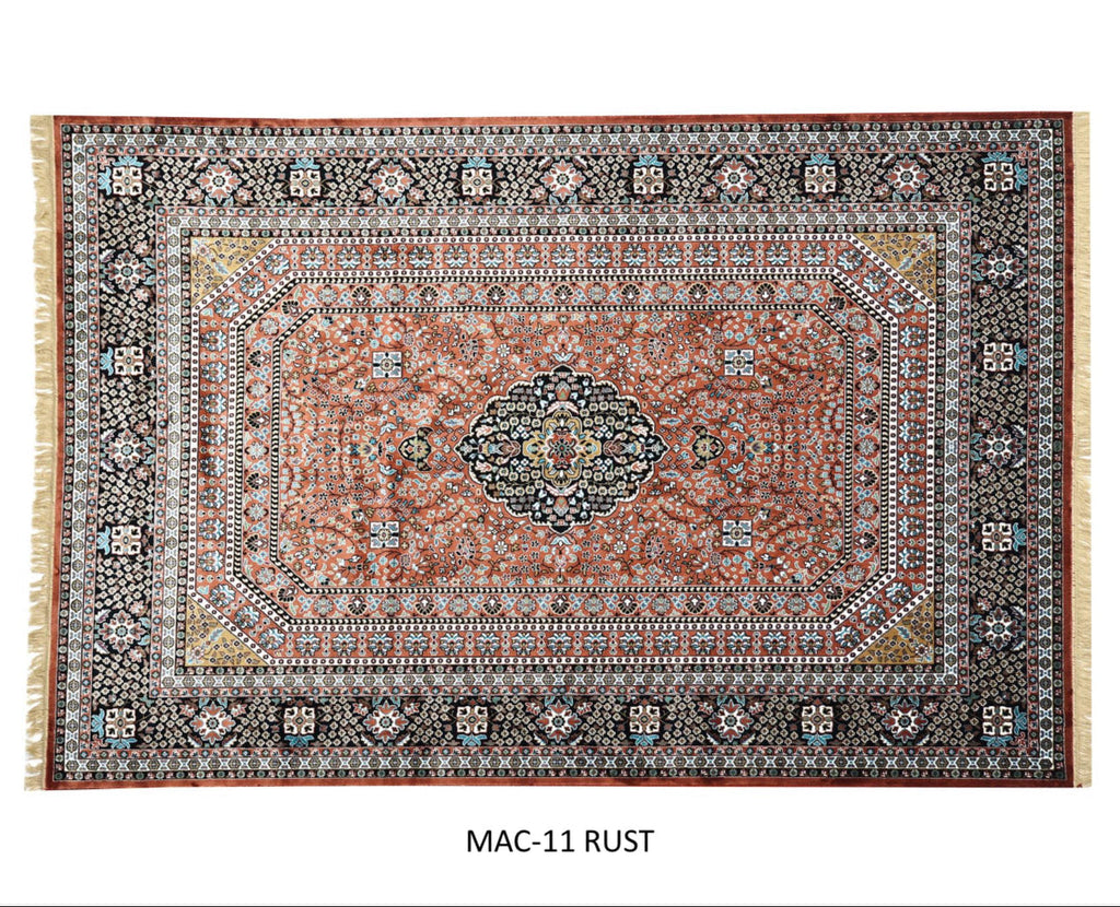 Rust Orange Traditional Persian Carpet & Rugs