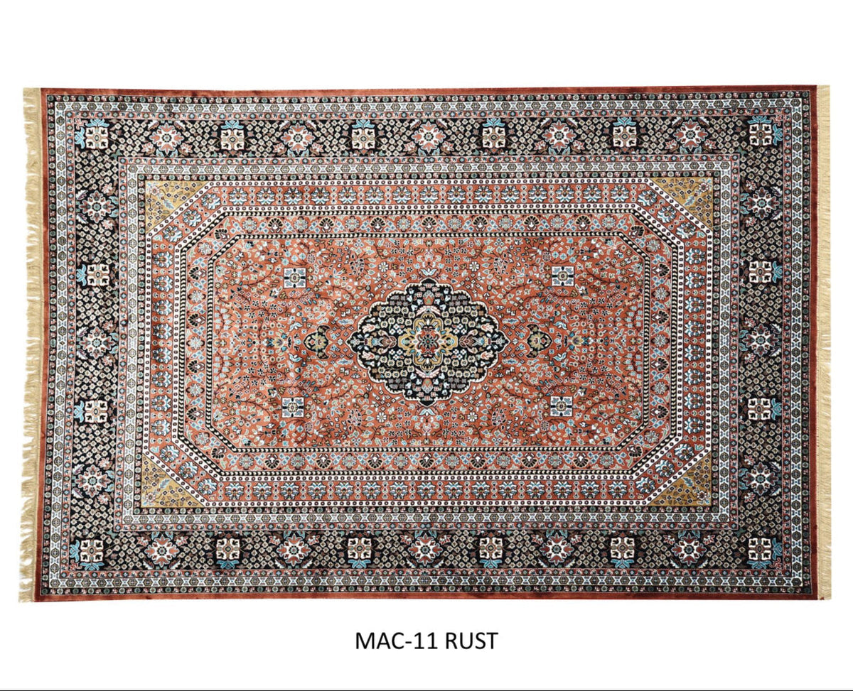 Rust Orange Traditional Persian Carpet & Rugs