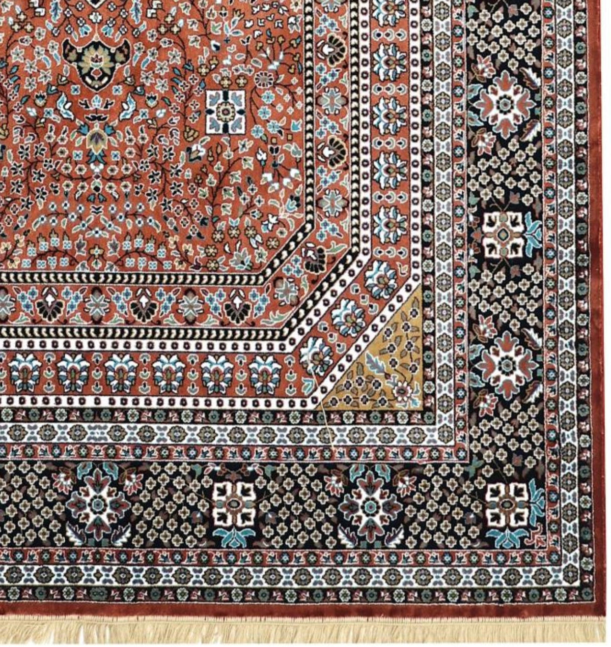 Rust Orange Traditional Persian Carpet & Rugs