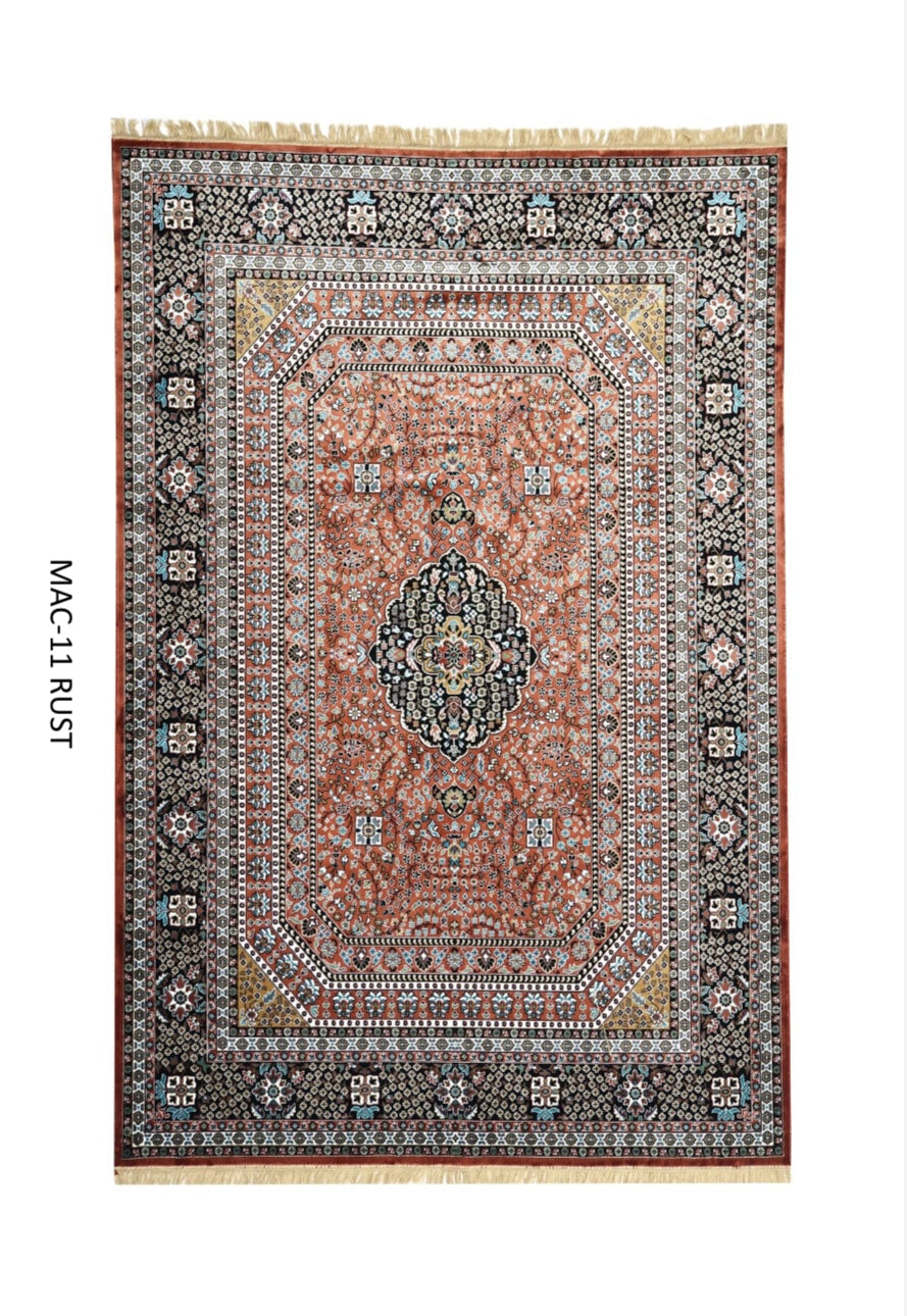Rust Orange Traditional Persian Carpet & Rugs