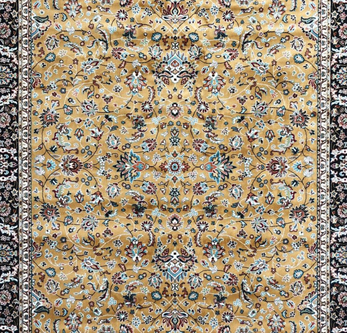 Yellow Traditional Persian Carpet & Rugs