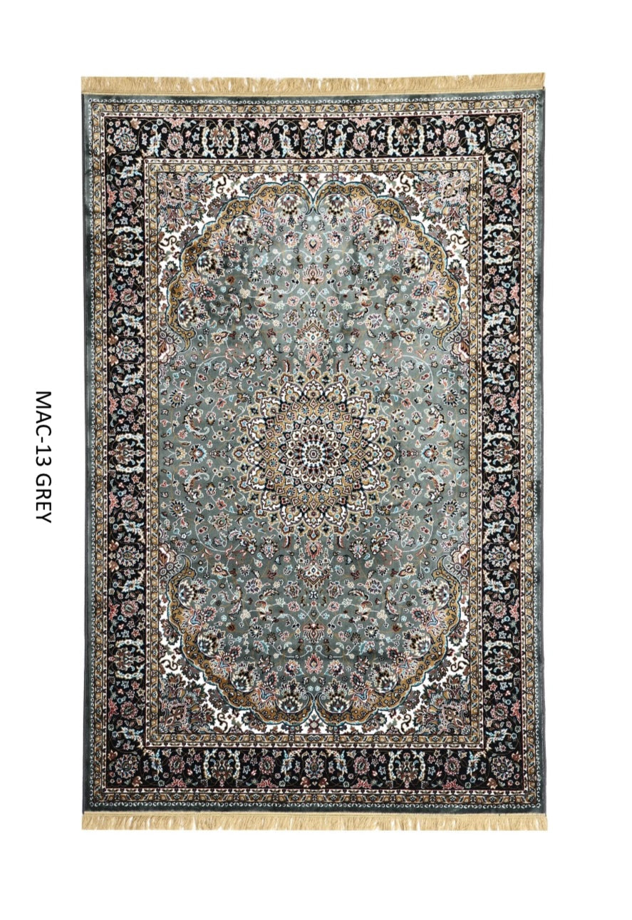 Grey Black Traditional Persian Carpet & Rugs