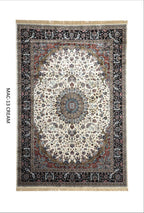 White & Black Traditional Persian Carpet & Rugs