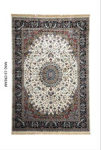 White & Black Traditional Persian Carpet & Rugs