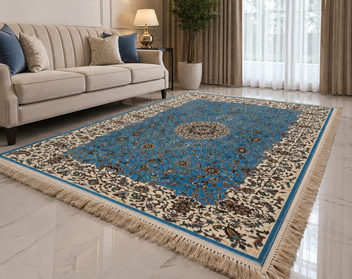 Blue Kashan Heritage Irani Carpets & Rugs