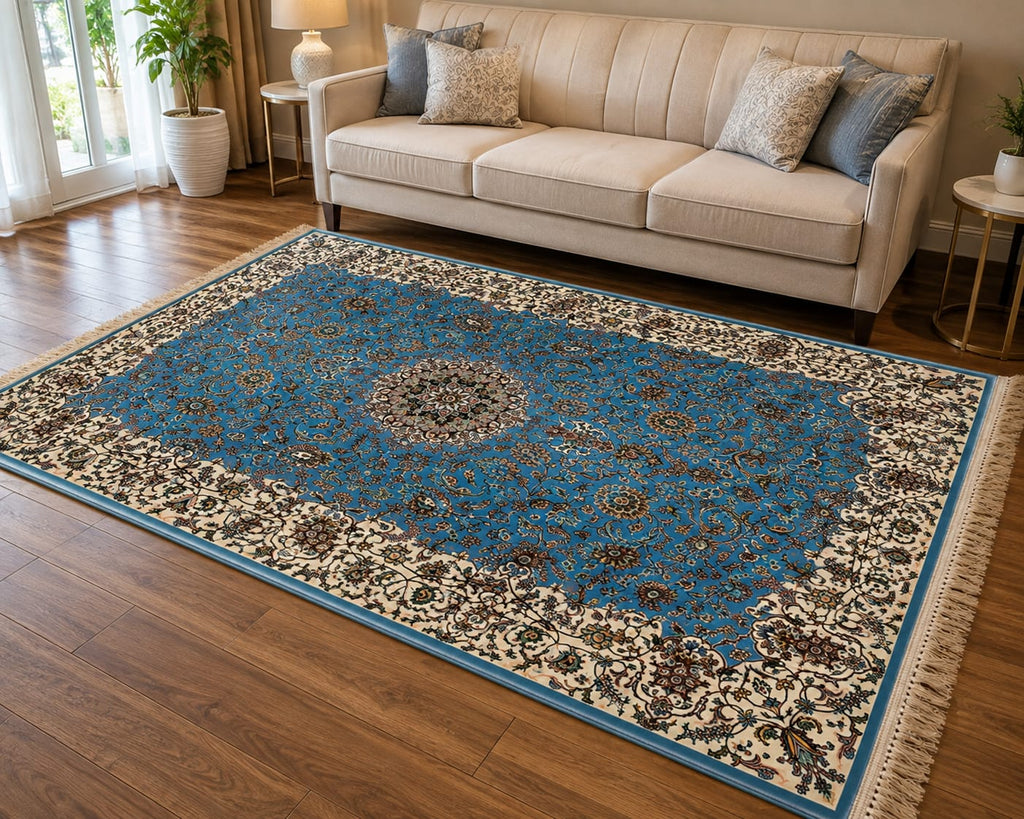 Blue Kashan Heritage Irani Carpets & Rugs