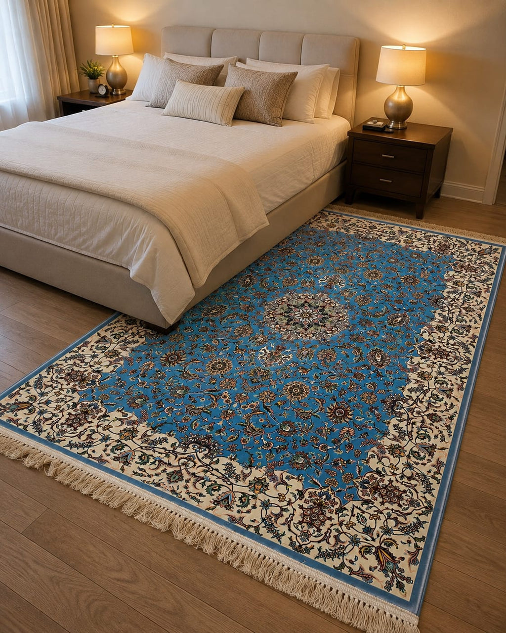 Blue Kashan Heritage Irani Carpets & Rugs