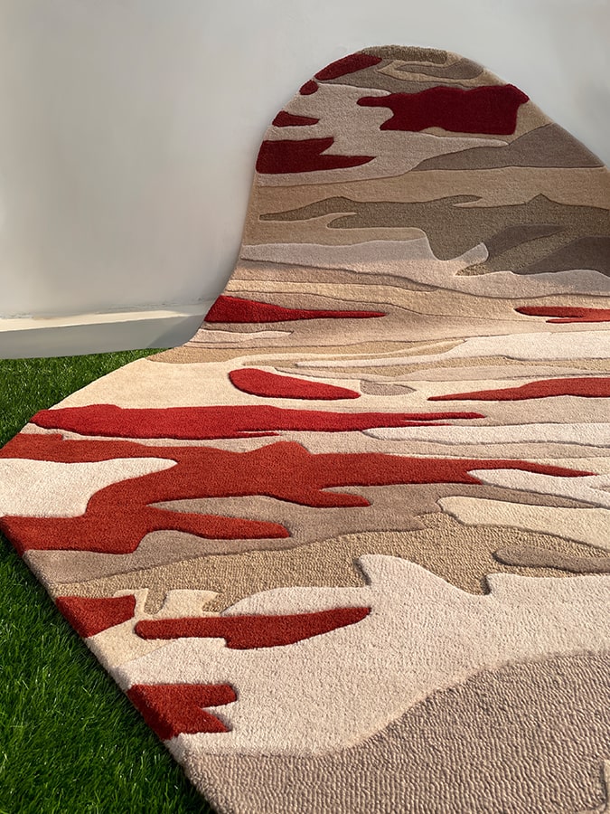 Zen Irregular Shaped New Zealand Wool Rug