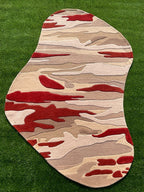 Zen Irregular Shaped New Zealand Wool Rug