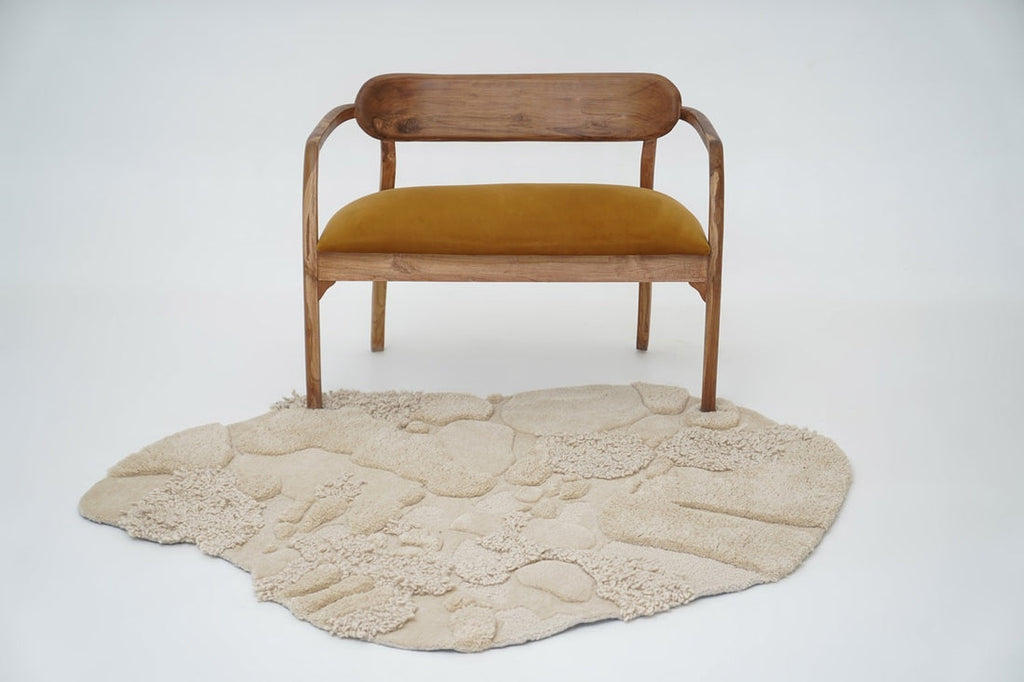 Dune Irregular Shaped New Zealand Wool Loop & Cut Pile Rug