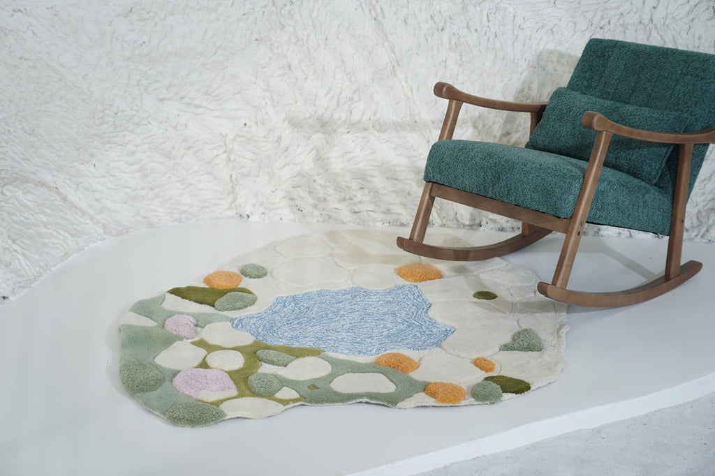 Shinjuku Viscose Silk Irregular Shaped Rug