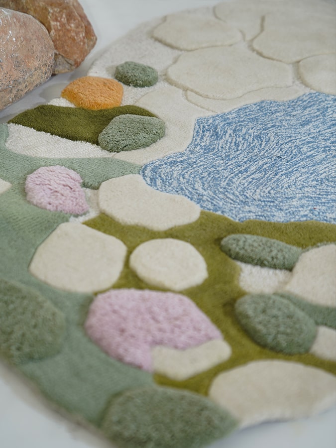 Shinjuku Viscose Silk Irregular Shaped Rug