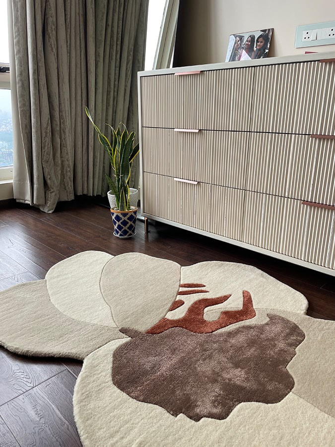Wisteria Tunnel Irregular Shaped New Zealand Wool Rug